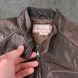 MARLBORO LEATHER BIKER JACKET - S