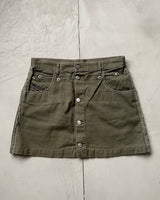 DIESEL REMOVABLE CARGO MINI SKIRT - W28"