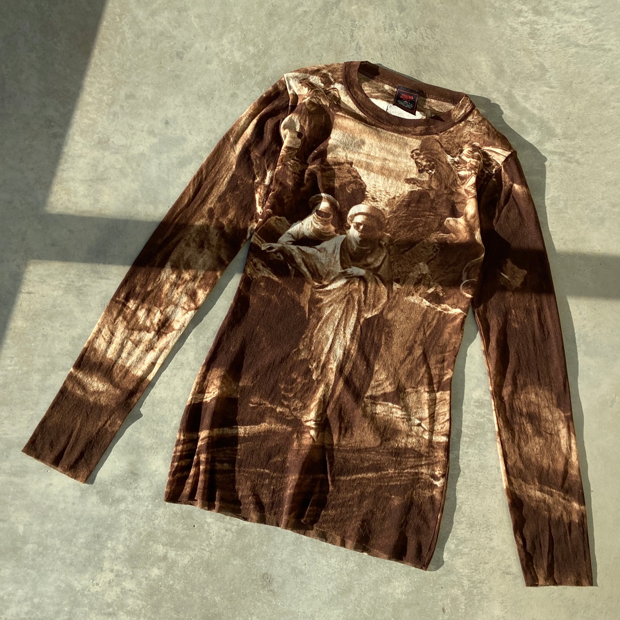 SS98 JEAN PAUL GAULTIER "BEDOUINS & DRAGONS" MESH TOP - M