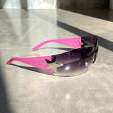 PRADA WRAP AROUND STAR SUNGLASSES - PINK