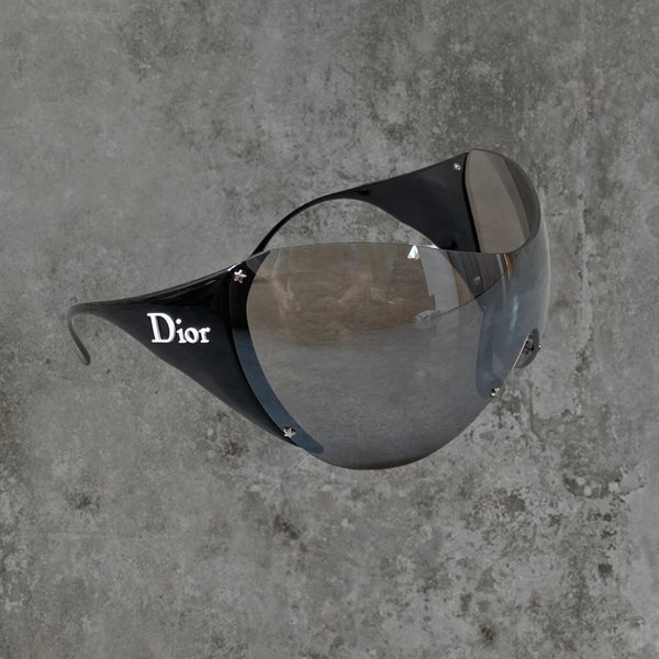 DIOR SKI 1 WRAP SUNGLASSES - BLACK