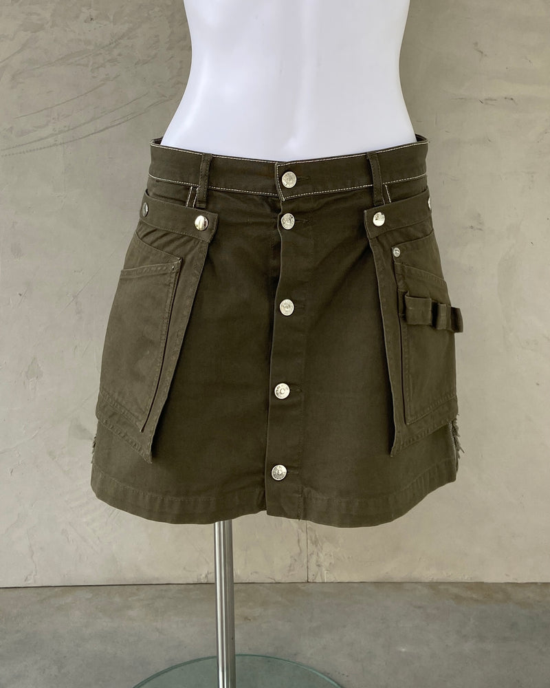 DIESEL REMOVABLE CARGO MINI SKIRT - W28"