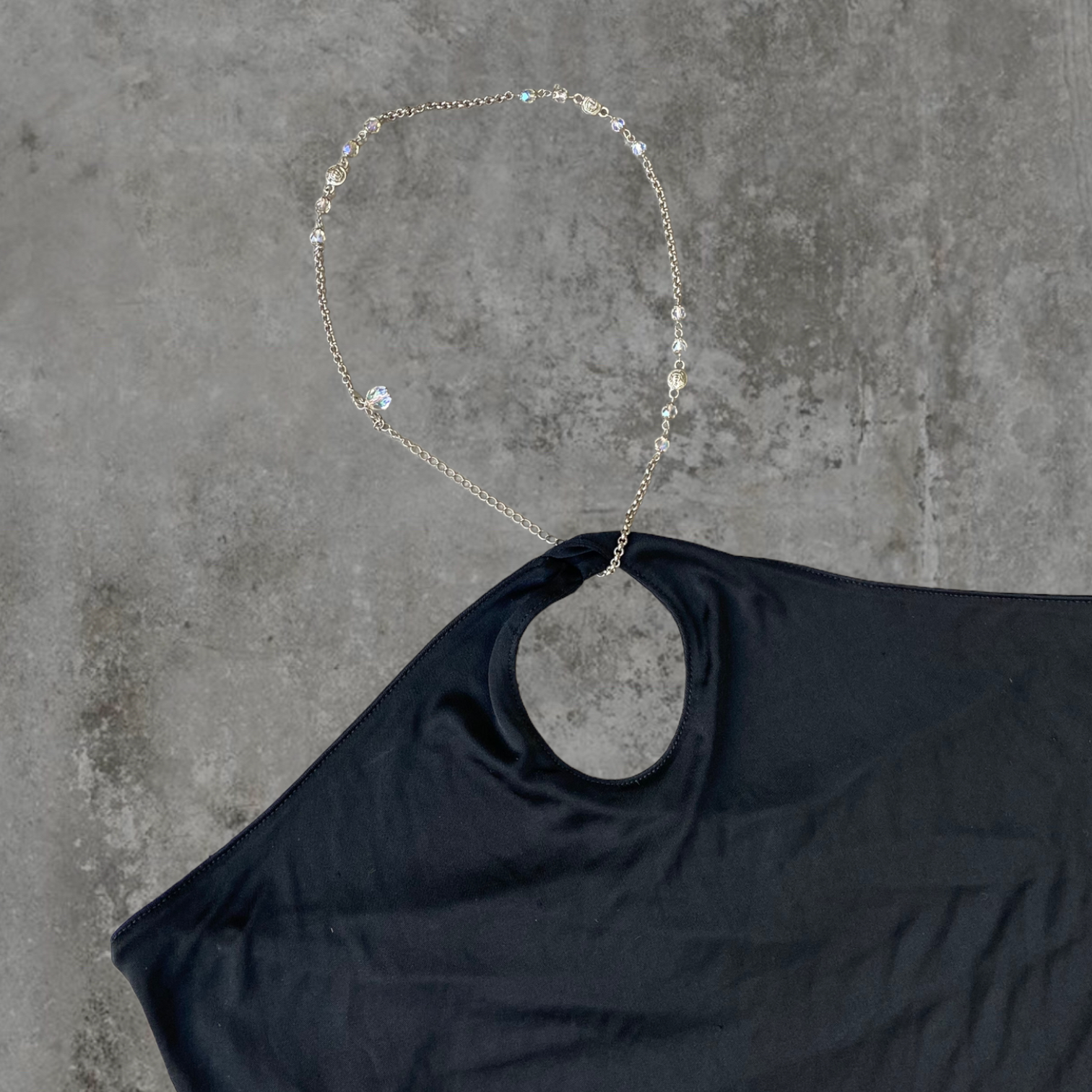 VERSACE MEDUSA NECKLACE HALTER NECK TOP - S