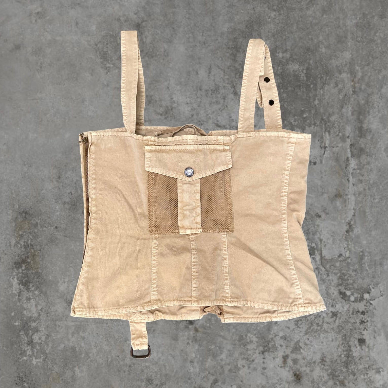 DOLCE AND GABBANA CARGO CORSET TOP