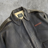 AVIREX A2 'HARD TO GET' LEATHER JACKET - XL