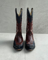 CORRAL LEATHER COWBOY BOOTS - UK 8