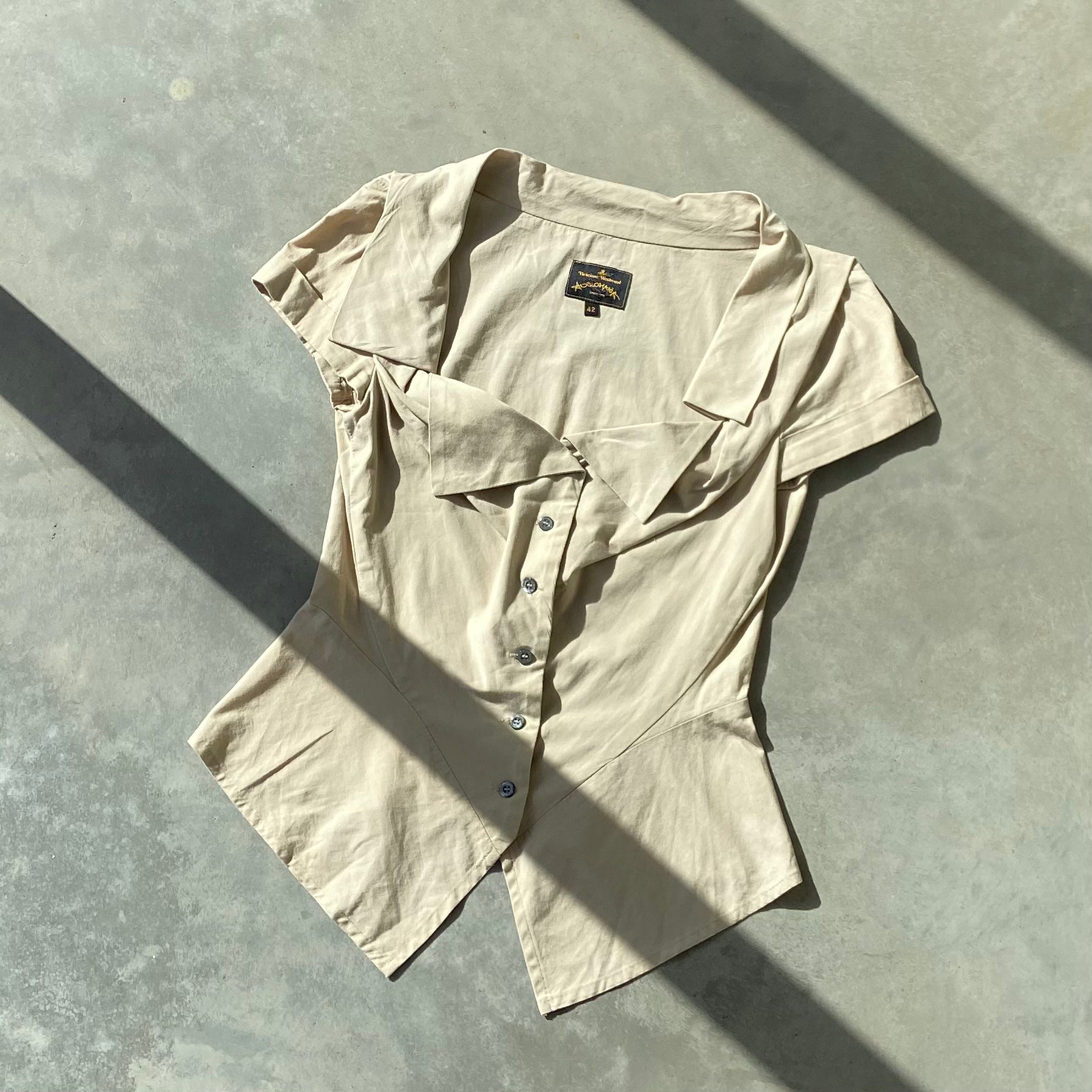 VIVIENNE WESTWOOD ANGLOMANIA BEIGE CORSET TOP - S/M