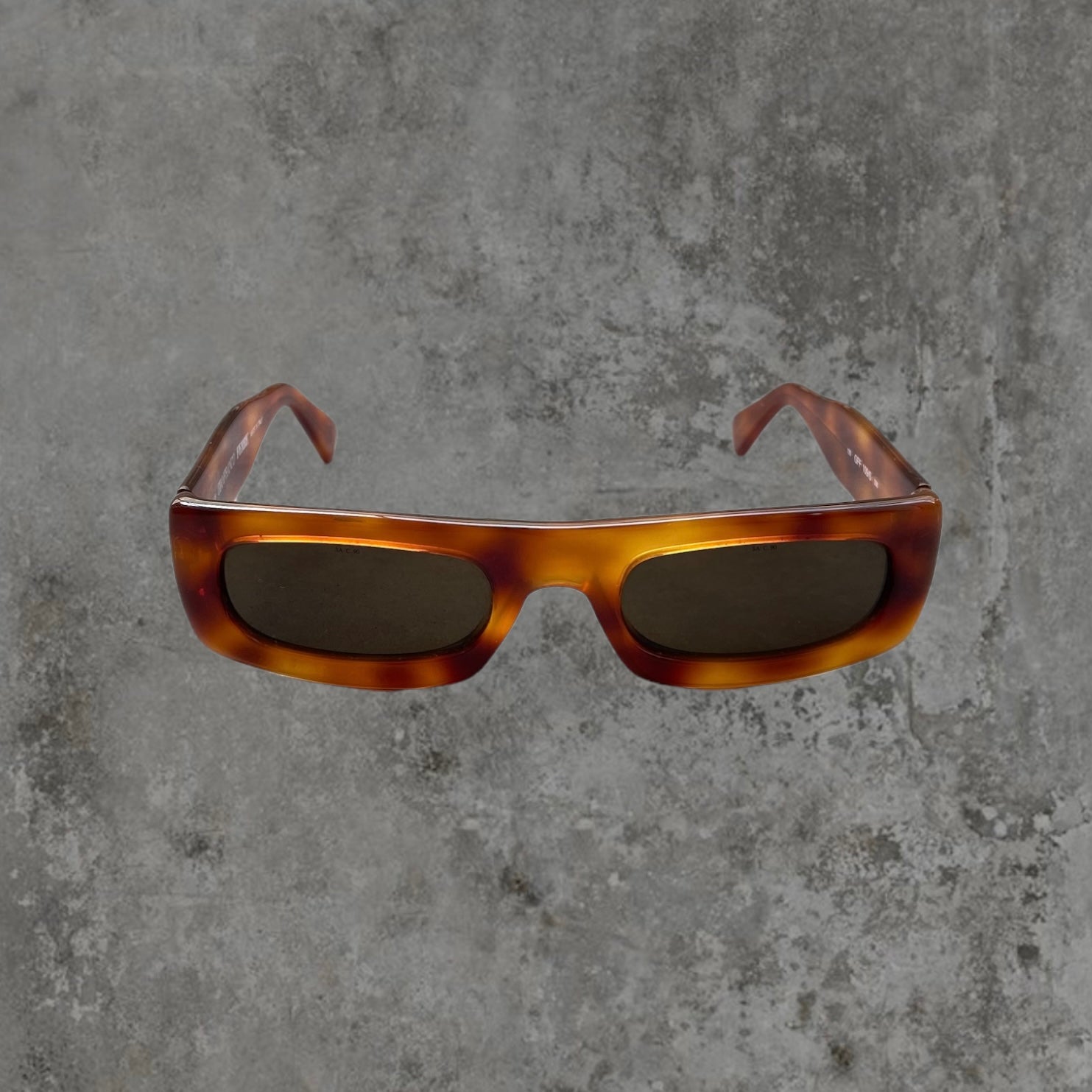 GIANFRANCO FERRE TORTOISE SHELL RECTANGLE SUNGLASSES