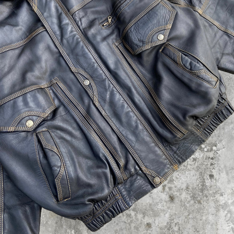 DIESEL 90'S LEATHER JACKET - XL