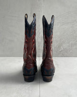 CORRAL LEATHER COWBOY BOOTS - UK 8